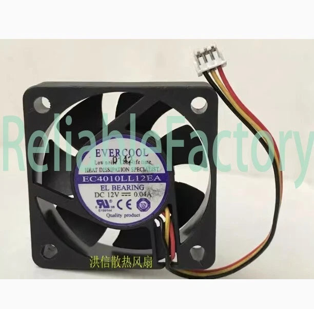 For EVERCOOL EC4010LL12EA 12V 0.04A 4010 4CM ultra quiet cooling fan