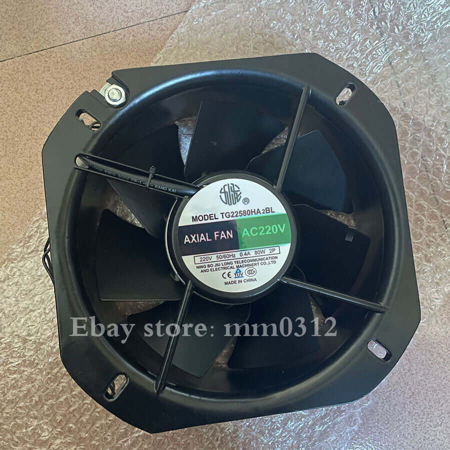used 1pcs  Kowloon TG22580HA2BL AXIAL FAN AC220V 225*225*80mm Inverter fan