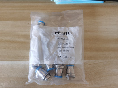 1Bag/10pcs Festo QS-G1/4-8-I 186110 Fittings