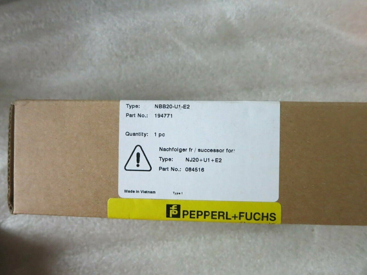 New Pepperl+Fuchs NBB20-U1-E2 Inductive Proximity Sensor - PEPPERL+FUCHS