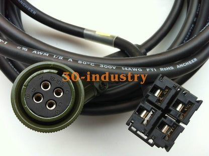 FANUC Servo Motor Power Cable F06B-0001-K010 - 3m, 5m, 10m Elbow Head - FANUC