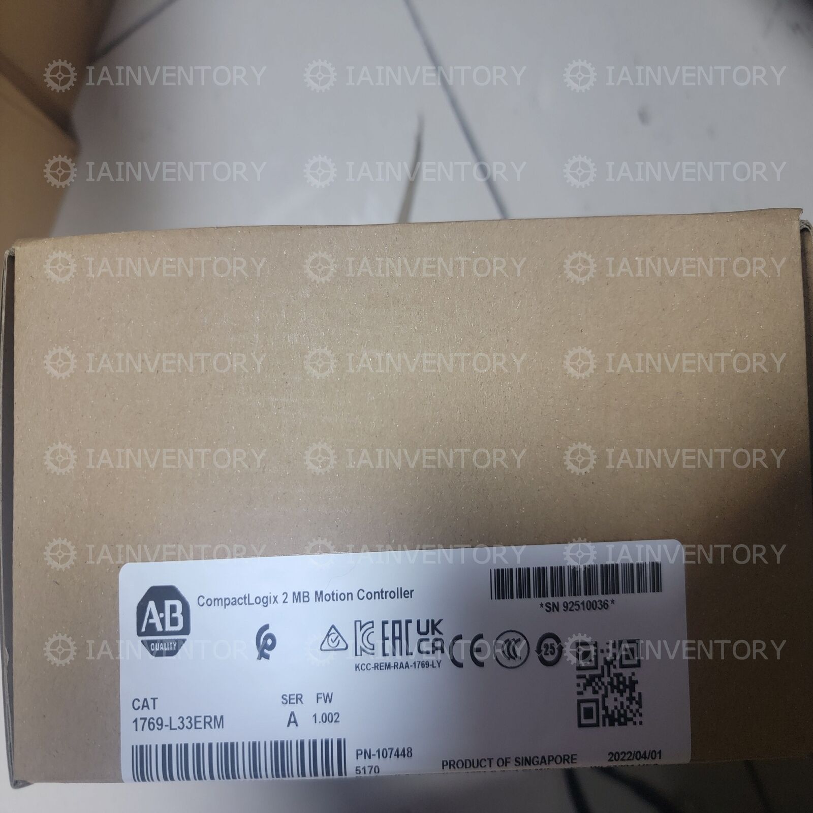 Sealed 1769-L33ERM 2MB Motion Controller - SEALED