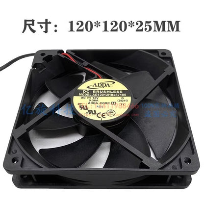 ADDA AG12012HB257100 12025 DC12V 0.36A 12CM 2-Wire Cooling Fan