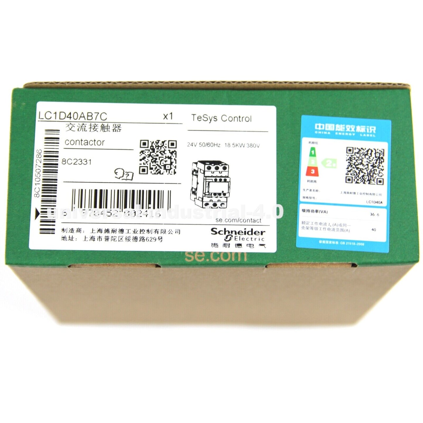 SCHNEIDER LC1D40AB7C 40A AC24V Contactors - SCHNEIDER