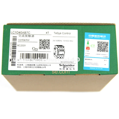 SCHNEIDER LC1D40AB7C 40A AC24V Contactors - SCHNEIDER
