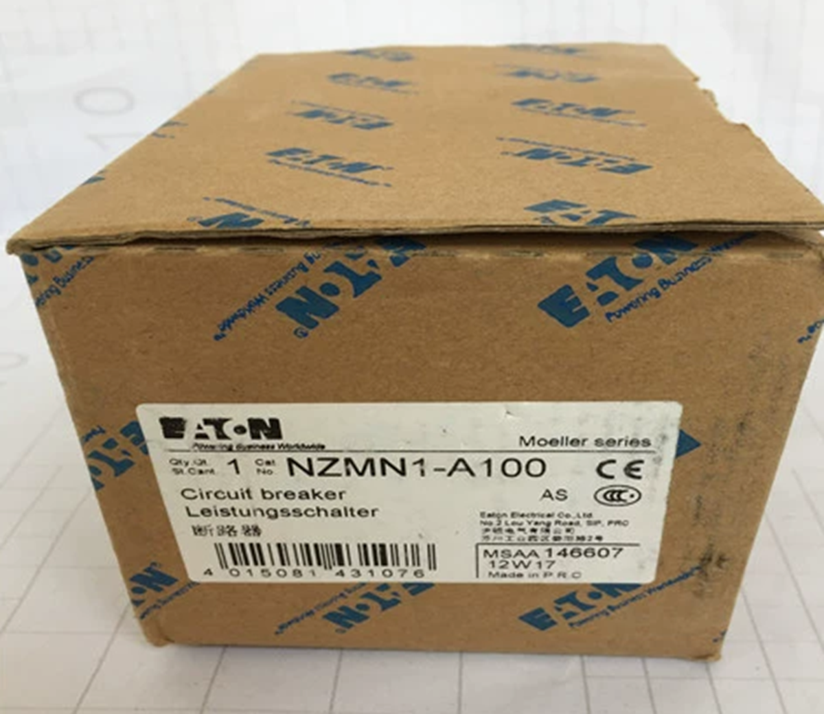 Moeller NZMN1-A100 NZMN1A100 Circuit Breaker Moeller