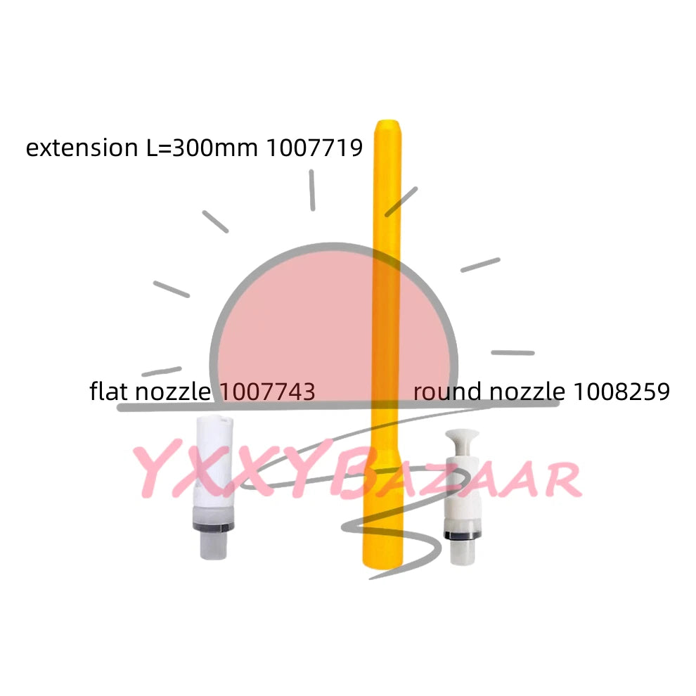 Extension Rod 300mm With 2pcs Nozzle For 03 Electrostatic Powde Spray Gun