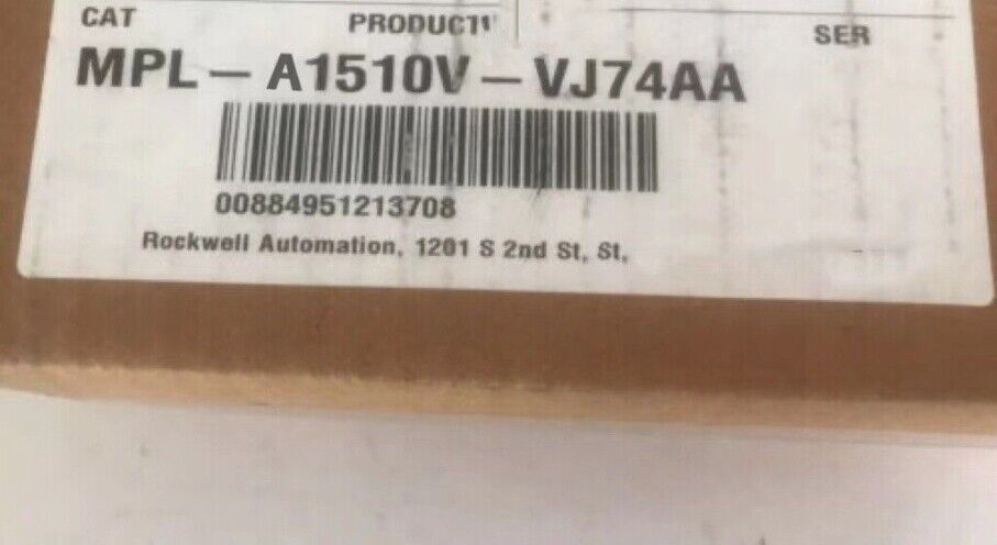 Brand New MPL-A1510V-VJ74AA Servo Motor ALLEN BRADLEY MPLA1510VVJ74AA - ALLEN BRADLEY