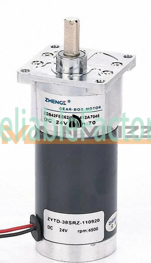 ONE Permanent Magnet Motor Reversing ZGB42FEE Reducer 24V DC 70RPM
