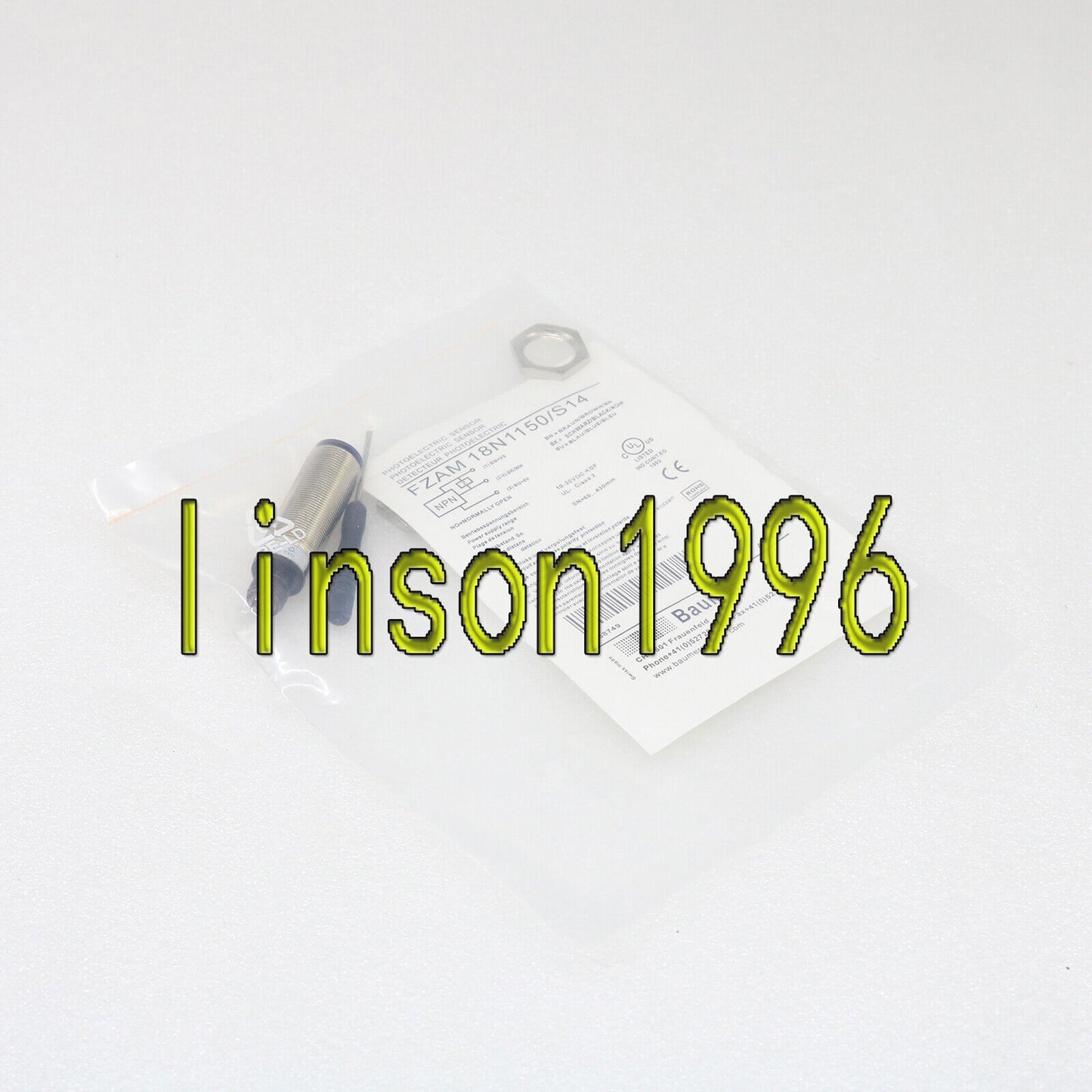 Baumer FZAM 18N1150/S14 Diffuse Sensor - BAUMER