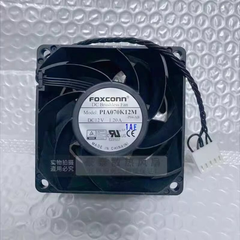 Foxconn PIA070K12M 7038 DC12V 1.20A 7CM 4-Wire PWM Cooling Fan