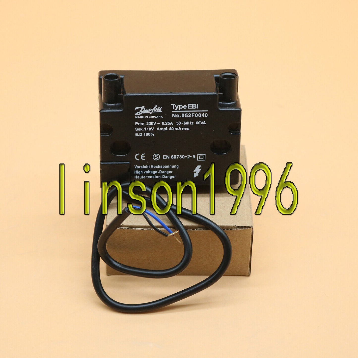 New EBI No.052F0040 11KV Danfoss Ignition Transformer for Burner - Fast Delivery - DANFOSS