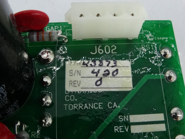 INDUSTRIAL DYNAMICS 43373 CIRCUIT BOARD - INDUSTRIAL DYNAMICS