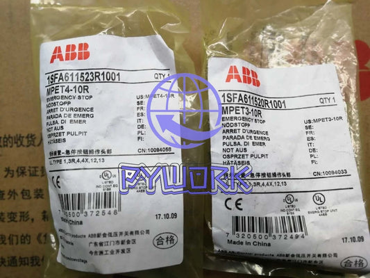 1PCS ABB MPET4-10R MPET3-10R emergency stop operation head