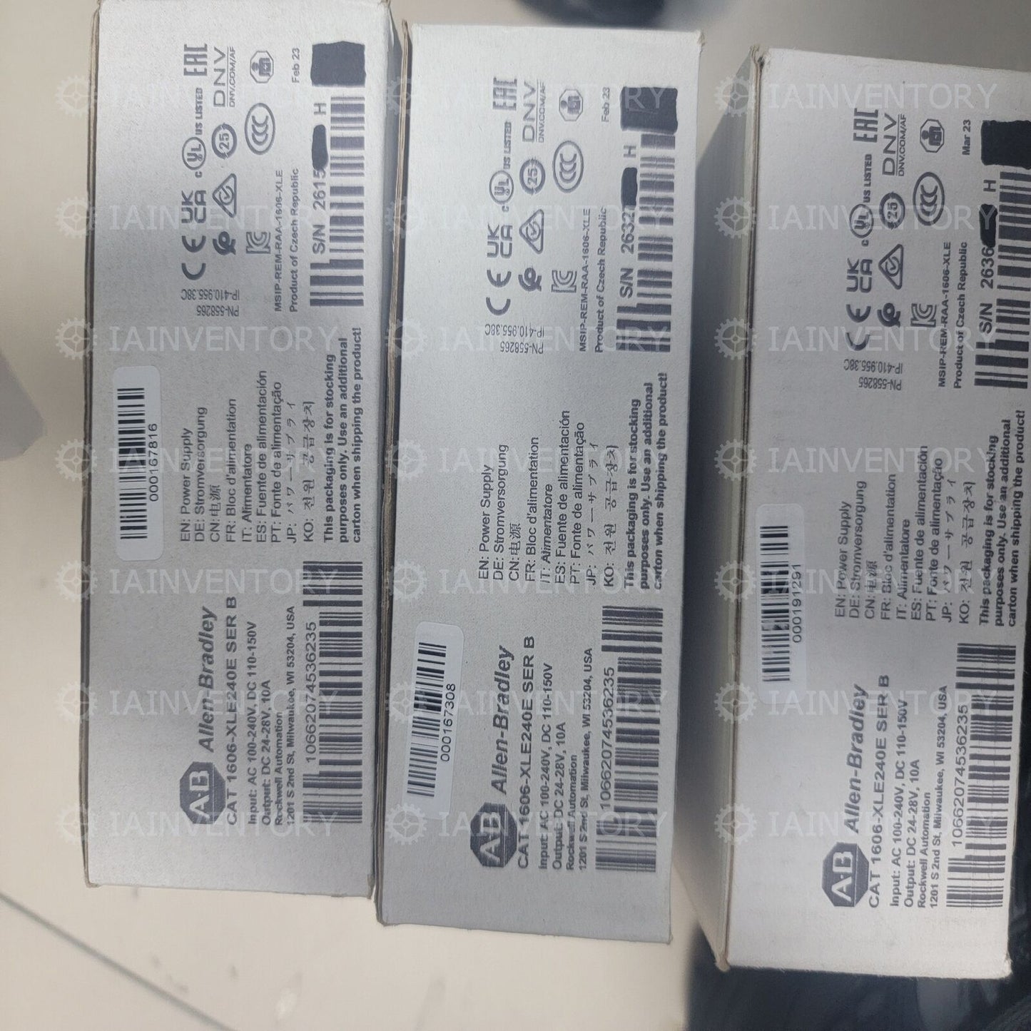 New Factory Sealed AB 1606-XLE240E DC Power Supply 160 V AC 240 W 92% Efficient 100% Load - NEW FACTORY SEALED