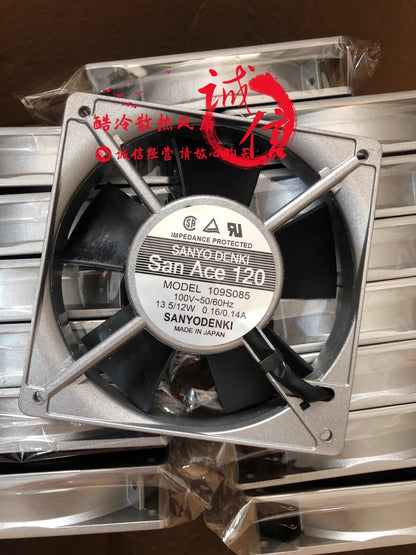 SAOYO SAN ACE120 109S085 100V 13.5/12W 0.16/0.14A 12CM Plug-in Cooling Fan