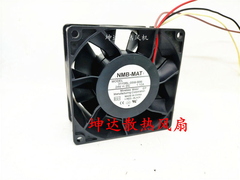 NMB-MAT 3115RL-05W-B86 24V 1.10A 8CM 4-wire inverter cooling fan