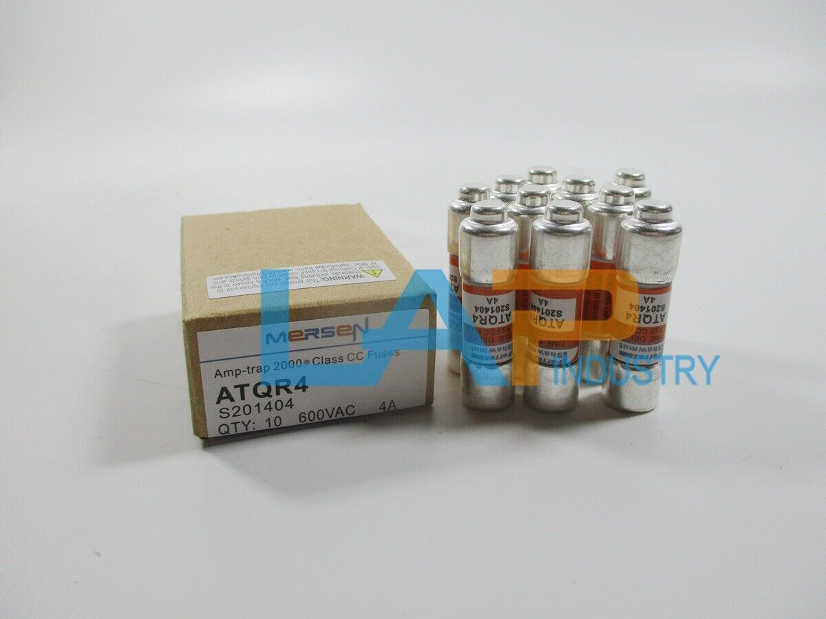 10Pcs Ferraz Shawmut ATQR4 Fuse 4A 600VAC - New Box Set - FERRAZ SHAWMUT