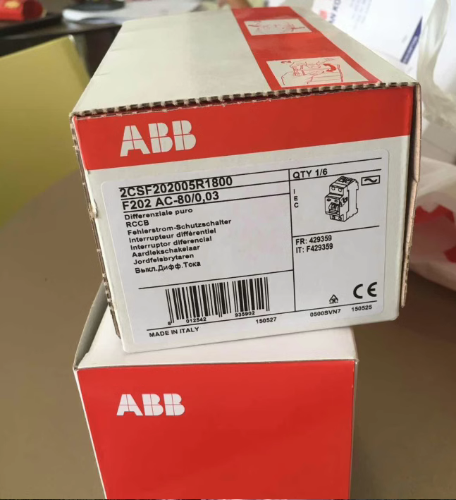 new 1 pcs ABB leakage protector F202 AC-80/0.03 2P 80A