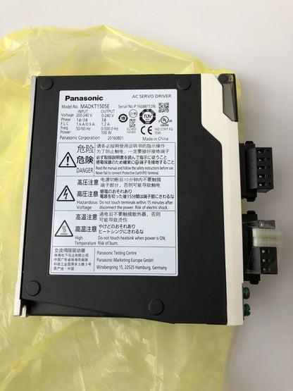 1PC PANASONIC AC SERVO DRIVER MADKT1505E