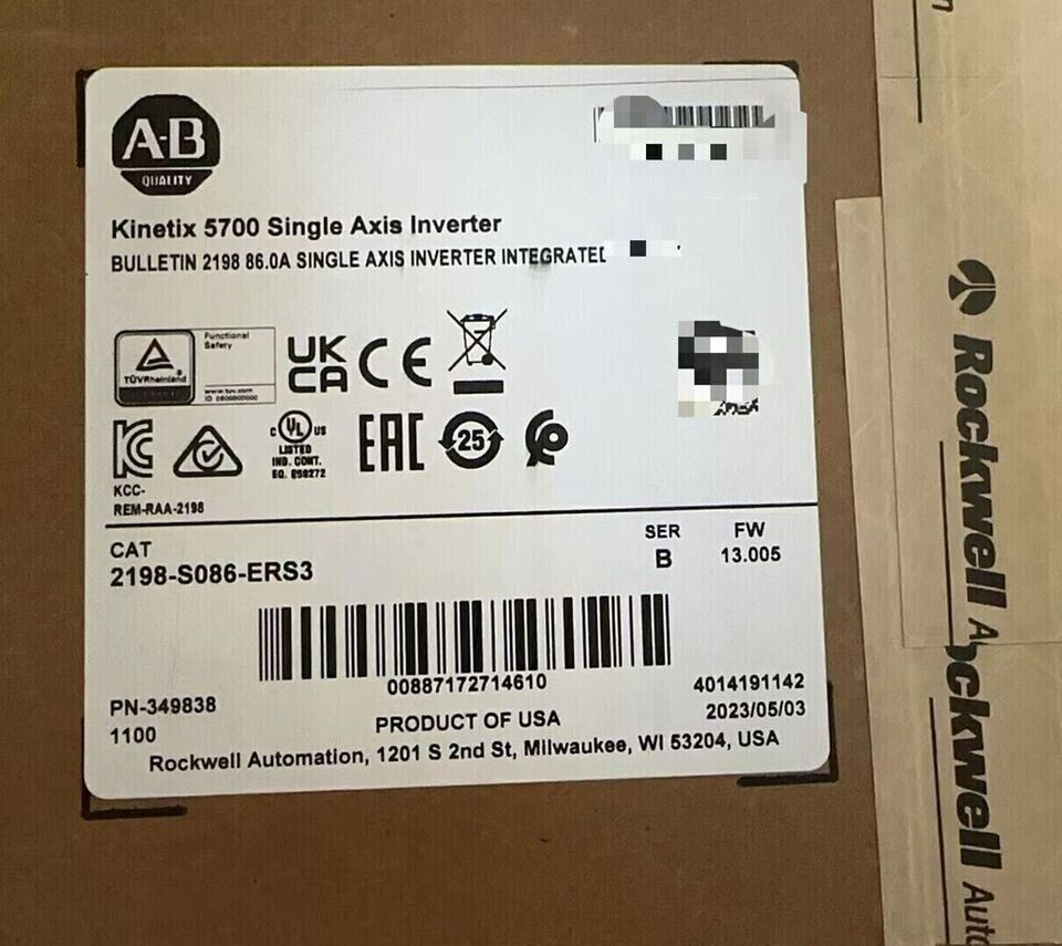 Allen Bradley Kinetix 5700 Inverter AB 2198-S086-ERS3 - ALLEN BRADLEY