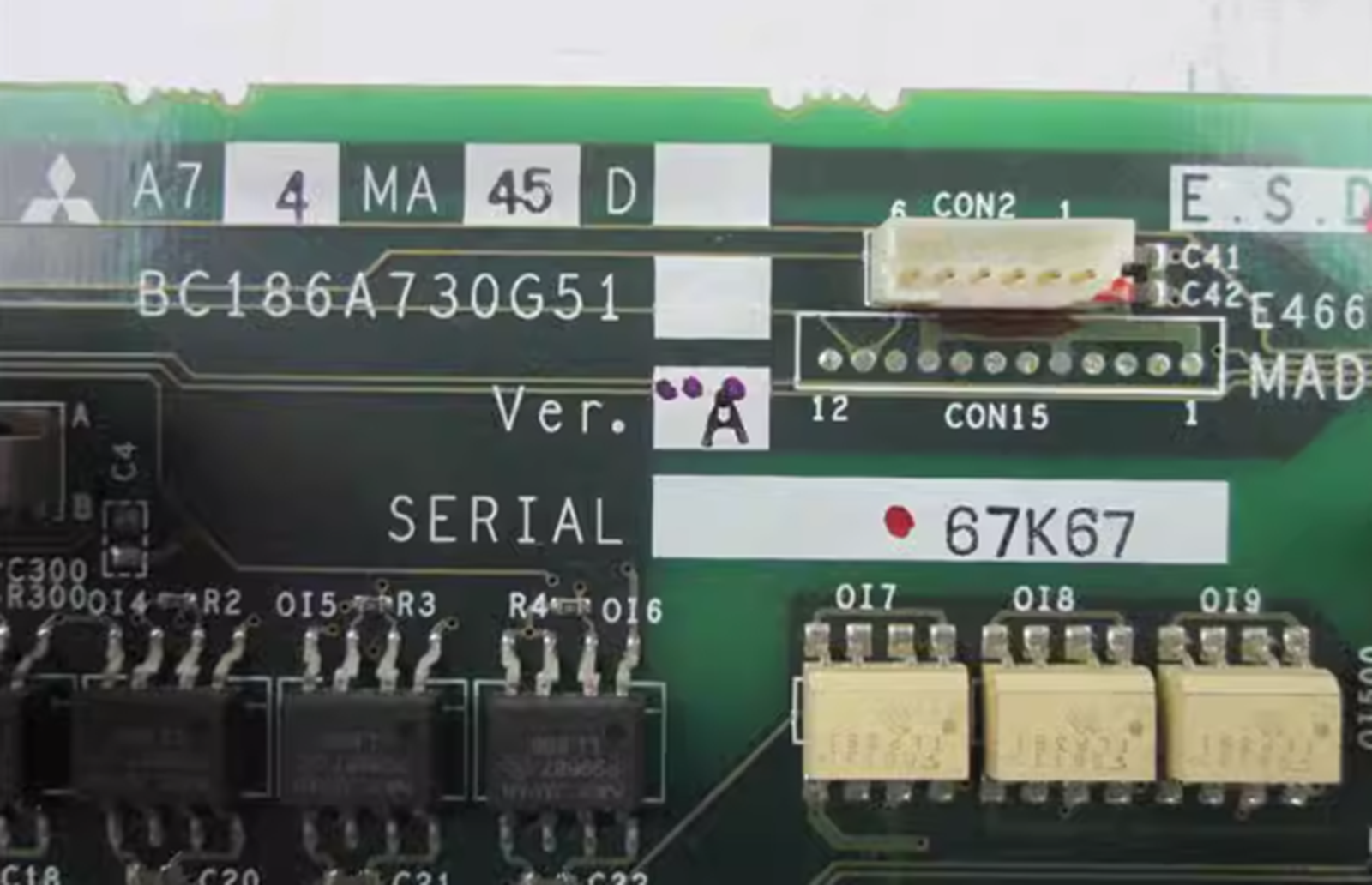 MITSUBISHI BC186A730G51 Inverter Power Supply Board - MITSUBISHI
