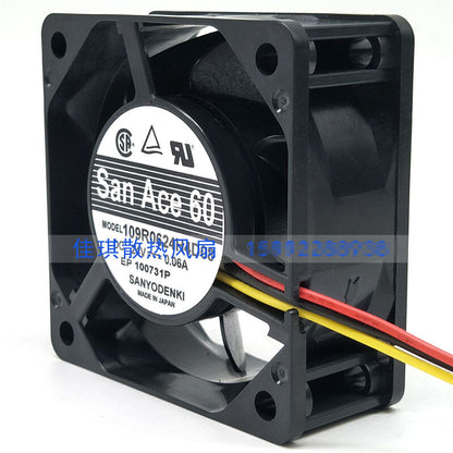 1pcs Sanyo 109R0624H4D08 6cm 6025 24V 0.06A inverter fan