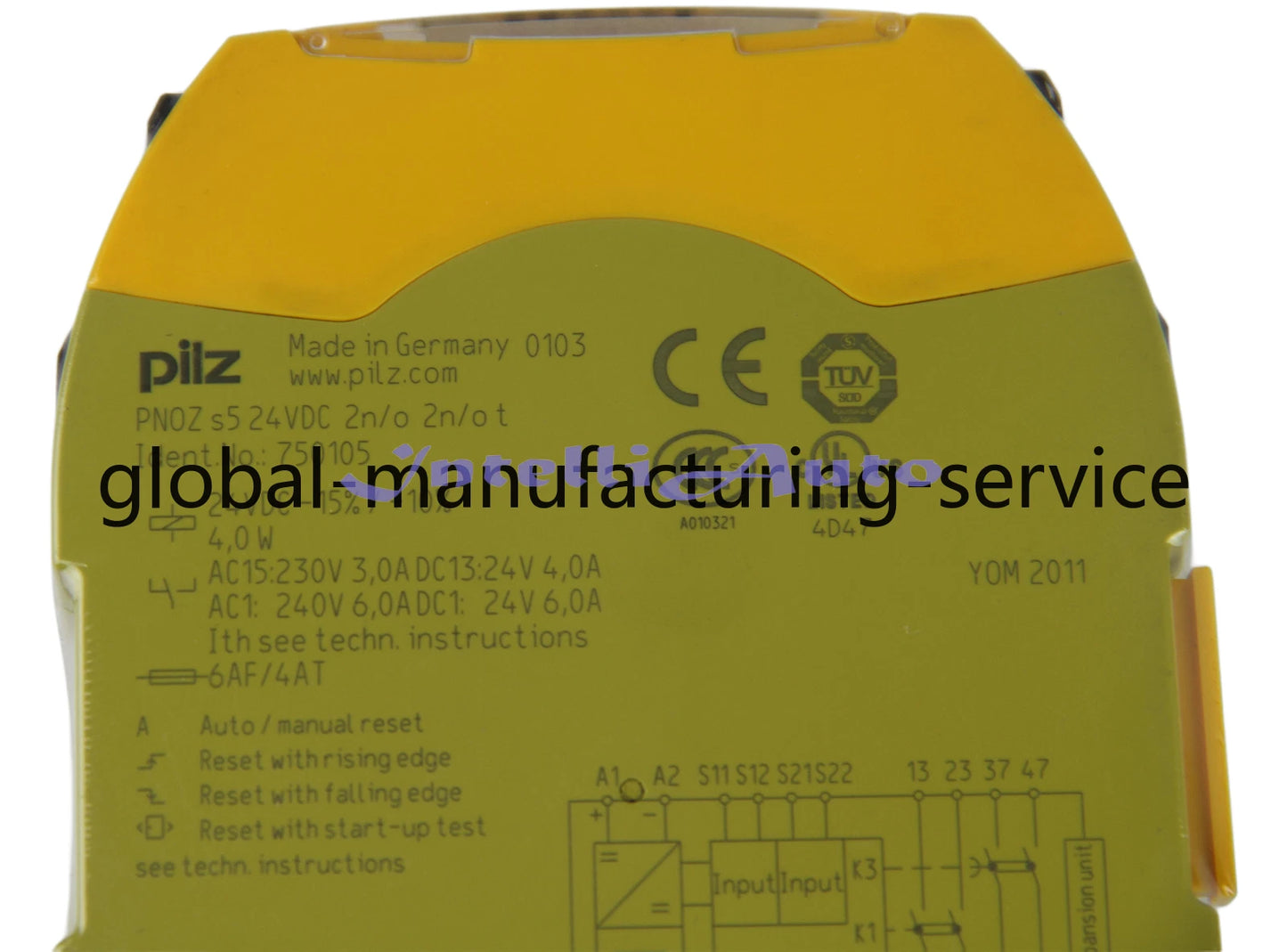 PILZ 750105 PNOZ s5 24VDC 2n/o 2n/o t Time Delay Safety Relay Module