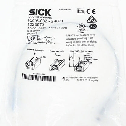 ONE SICK Photoelectric Switch Sensor RZT6-03ZRS-KP Fast Ship - ONE SICK