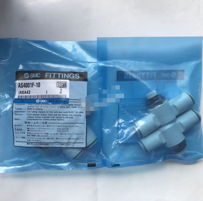 1Bag/2pcs SMC AS4001F-10 AS4001F10 Fittings Free Shipping