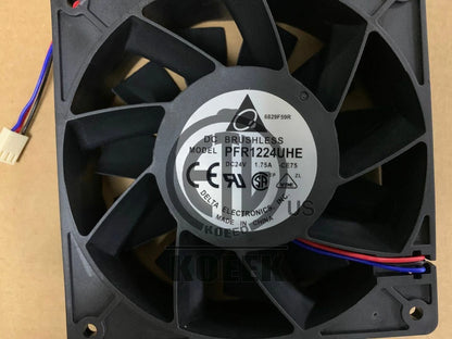 120mm Delta PFR1224UHE-CE75 12038 24V 1.75A 3-wire 12cm High-volume cooling fan