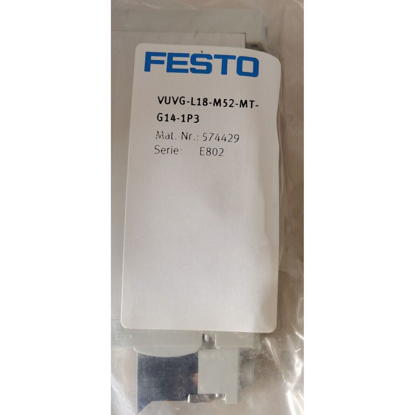 One FESTO VUVG-L18-M52-MT-G14-1P3 574429 Solenoid Valve Free Shipping