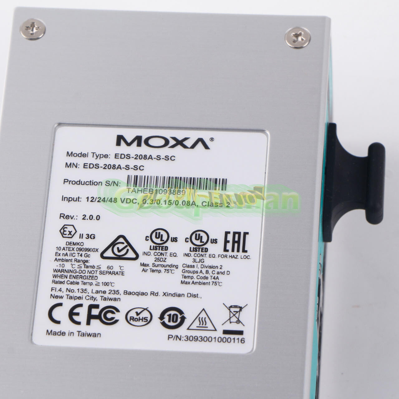 1PCS MOXA EDS-208A-S-SC Industrial Ethernet switch