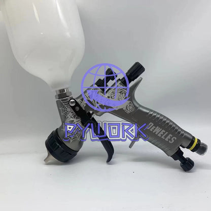 1Pc TE20 1.3MM Nozzle Grey Spray Gun 600ML CUP HVLP Paint Tool for Devilbiss