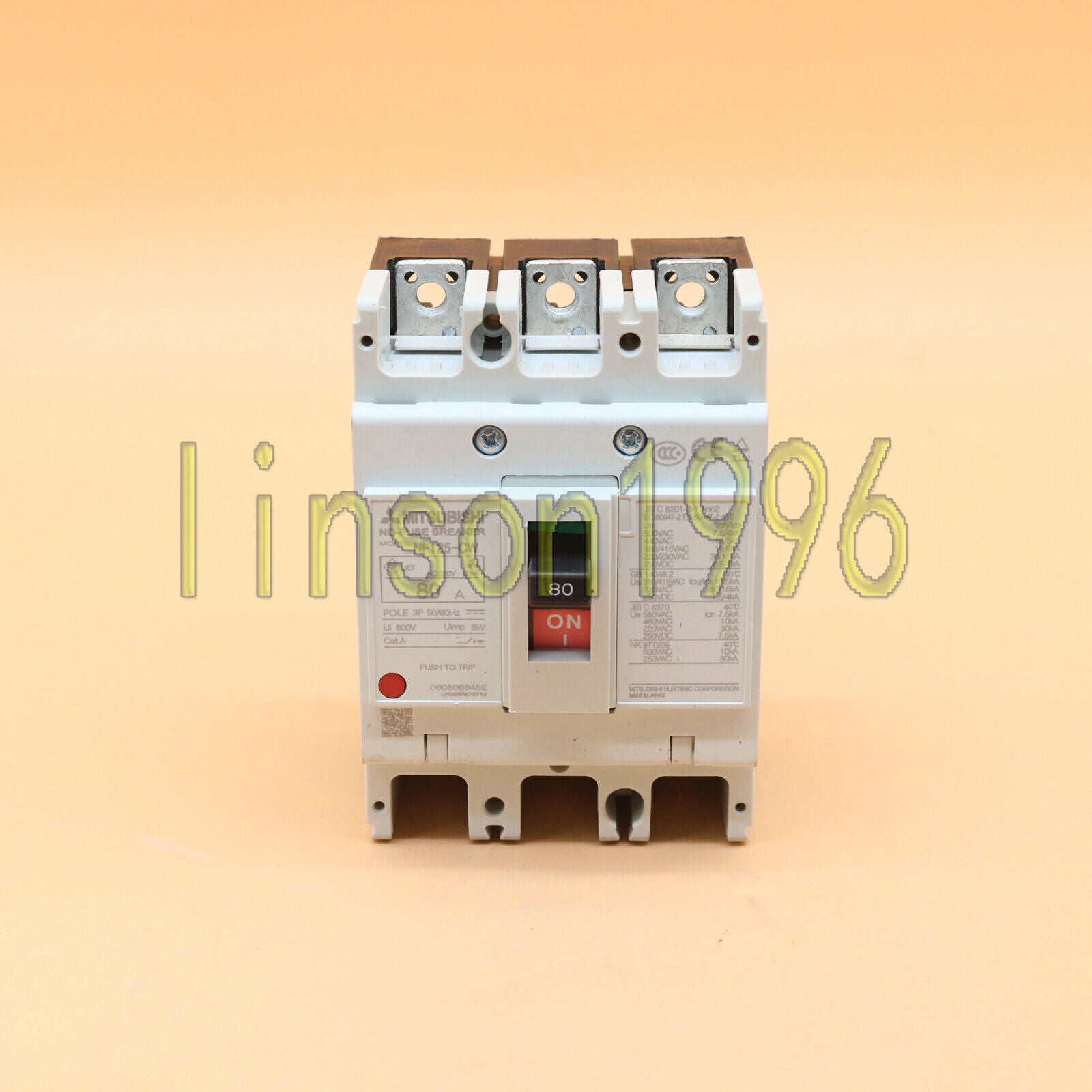 Mitsubishi NF125CW Moulded Case Circuit Breaker 3P Fast Ship - MITSUBISHI