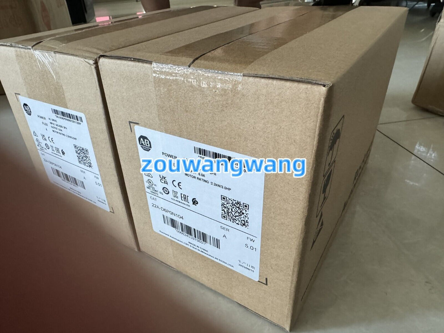 Allen Bradley 22A-D6P0N104 PowerFlex 4 SER A 2.2kW/3.0HP AC Drive - ALLEN BRADLEY