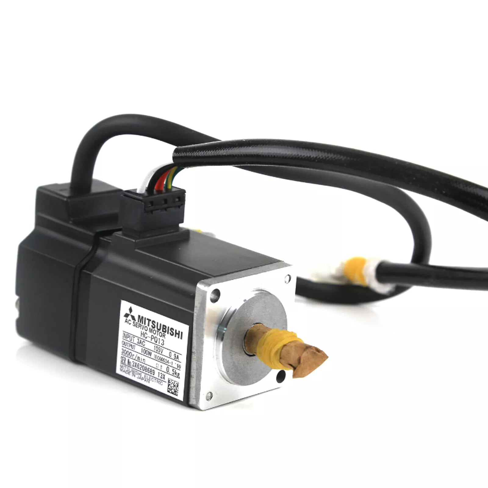 Mitsubishi, Servo Motor, 30 to 400 W, 4500 rpm,200 to 230 V ac，HC-PQ13 - MITSUBISHI