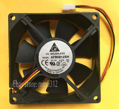 1pcs Delta AFB0812SH F00 12V 0.51A 8025 8cm double ball speed fan 3pin