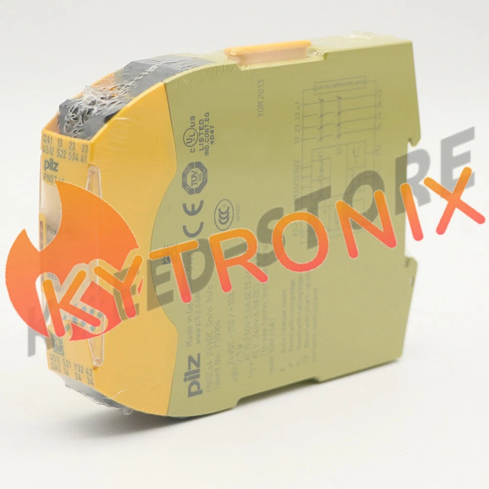 1PCS 750104 PILZ PNOZ S4 24VDC 3NO1NC SAFETY RELAY 24VDC