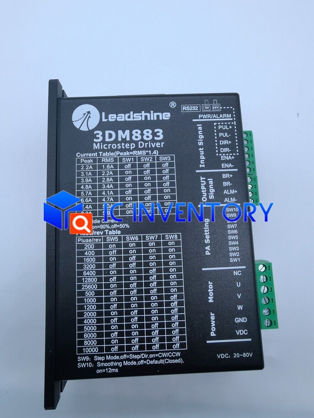 new 1PCS Leadshine 3DM883 3-phase microstepping driver 80 VDC 8.3A (RMS 5.9A) - LEADSHINE