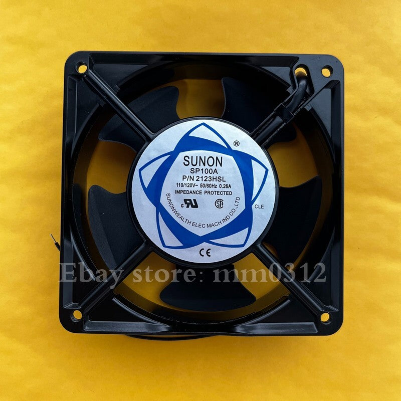 SUNON SP100A P/N 2123HSL 110V 0.26A 12038 120mm cooling fan