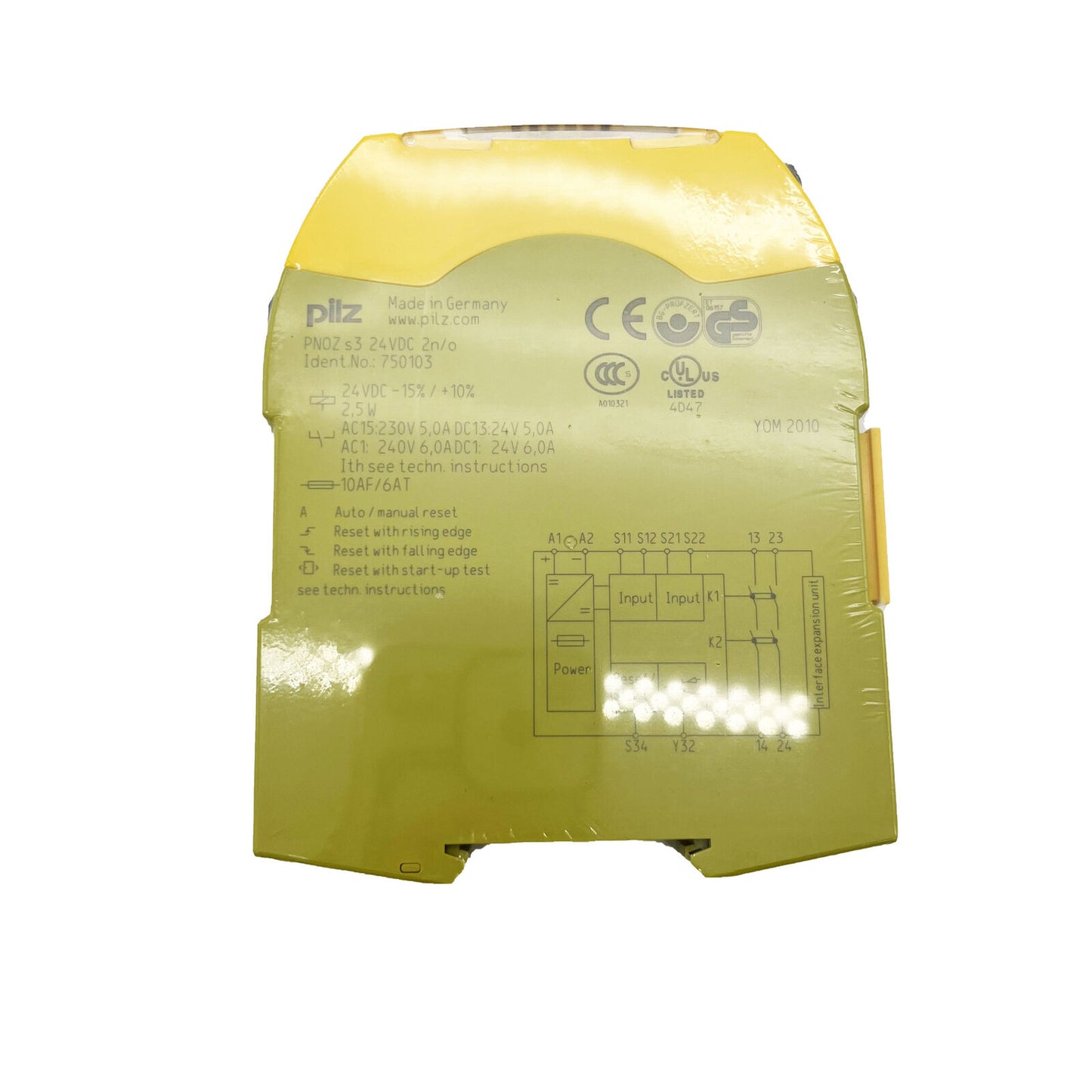 new 1PC PILZ PNOZ s3 750103 Safety Relay - OPCOIL