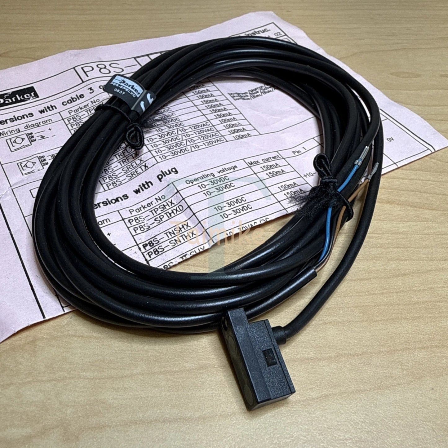! Parker P8S-SPELXD Electric Sensor PNP Cable 3m