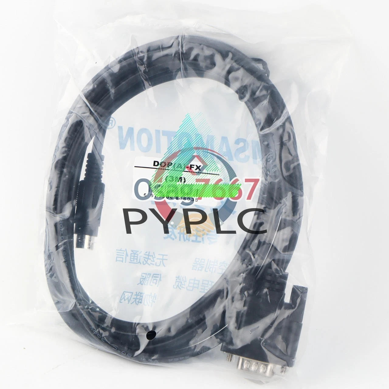 1PC 3M DOP(A)-FX PLC Programming Cable FOR Delta DOP HMI Mitsubishi FX Series