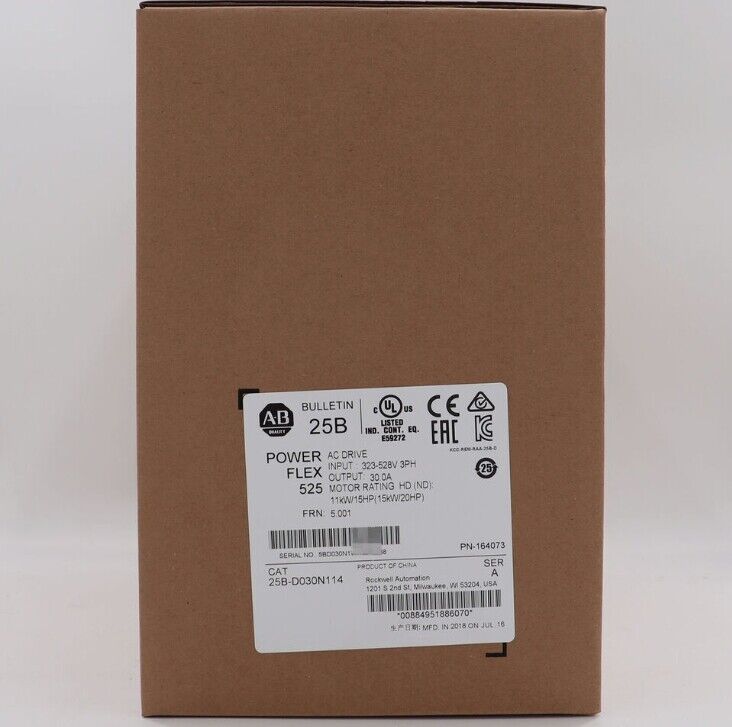 25B Series 15kW 20Hp AC Drive Motor Controller AB 25BD030N114 PowerFlex - POWERFLEX
