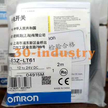Omron E3Z-LT61 Through-Beam Photoelectric Sensor, 2m Range - OMRON