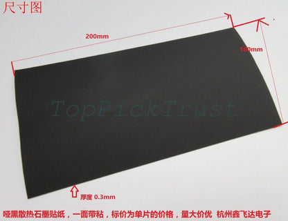 1pc 0.3*200*100mm Mobile phone heat dissipation graphene sticker Graphite film
