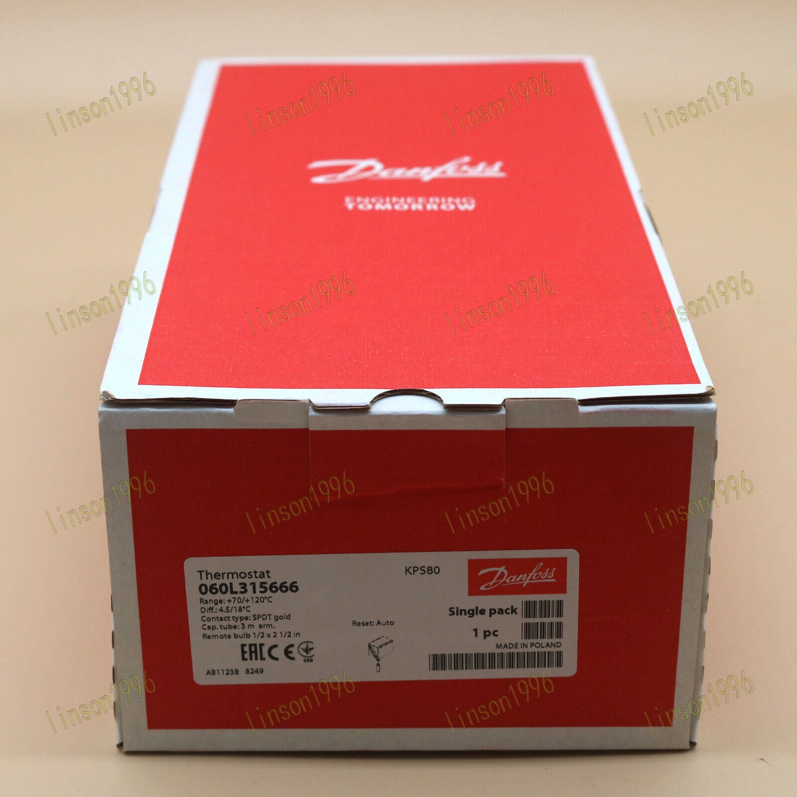 new 1pc  060L315666 For Danfoss Temperatur Switch One year Danfoss