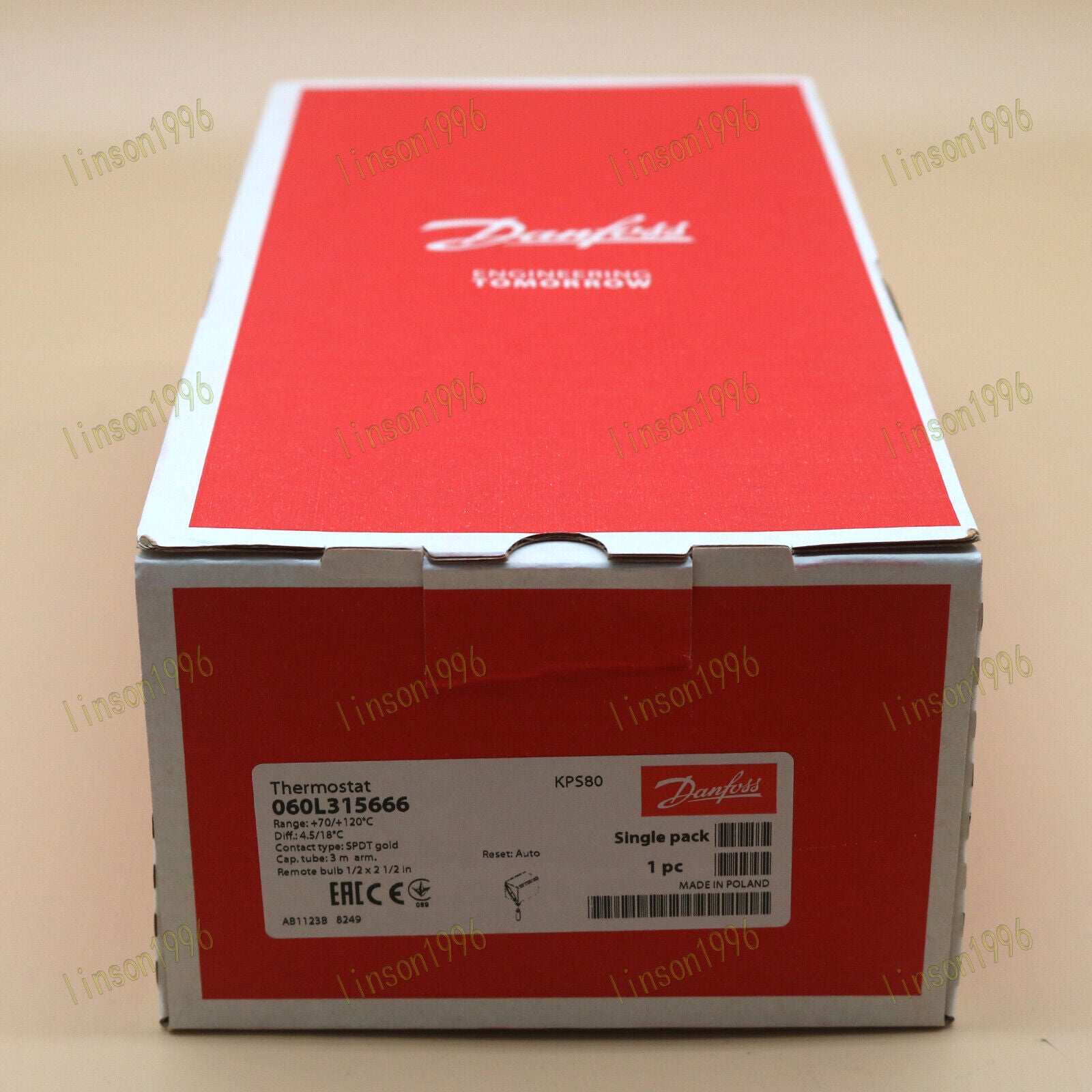New Danfoss 060L315666 1-Year Smart Temperature Switch - DANFOSS
