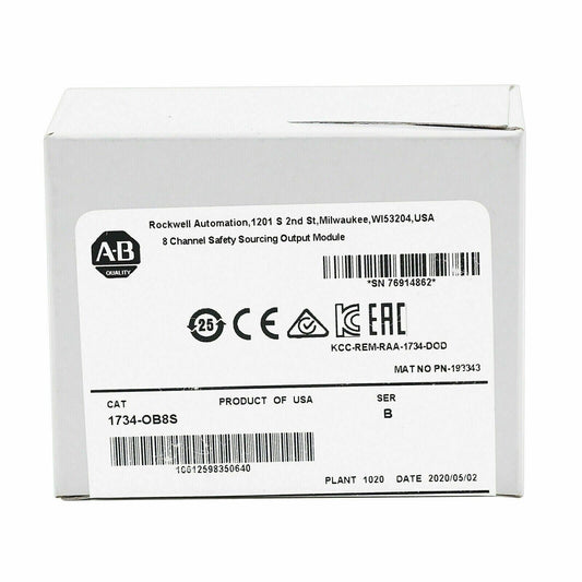 AB 1734OB8S Ser B 8 Channel Safety Output Module – New Sealed - ABBYY